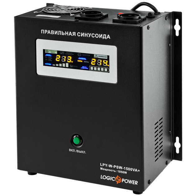 ИБП LogicPower LPY-W-PSW-1500VA+ (4145) - Линейно-интерактивный на 1050 Вт, чистая синусоида. - Фото 1 ИБП LogicPower LPY-W-PSW-1500VA+ (4145) - Линейно-интерактивный на 1050 Вт, чистая синусоида. - изображение 1