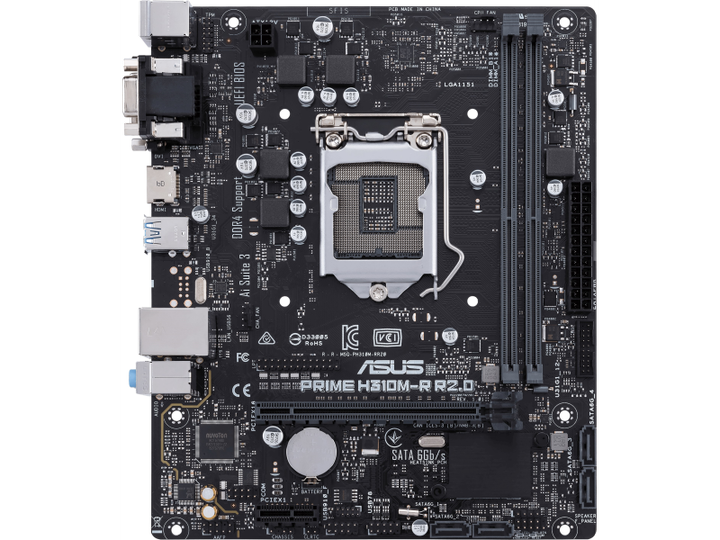 Материнська плата Asus Prime H310M-R R2.0 Socket 1151 - Фото 1 Материнська плата Asus Prime H310M-R R2.0 Socket 1151 - изображение 1