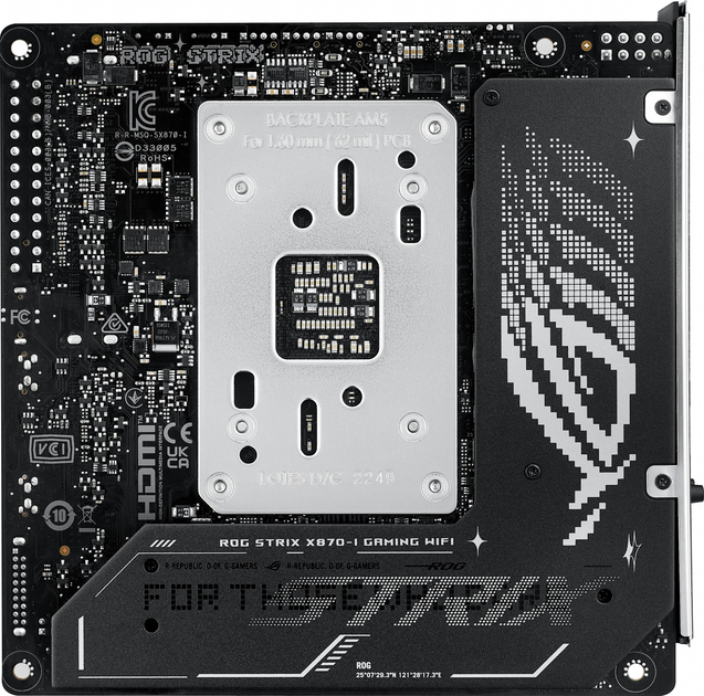 Материнська плата Asus ROG STRIX X870-I GAMING WIFI (sAM5, AMD X870, PCI-Ex16) - зображення 10