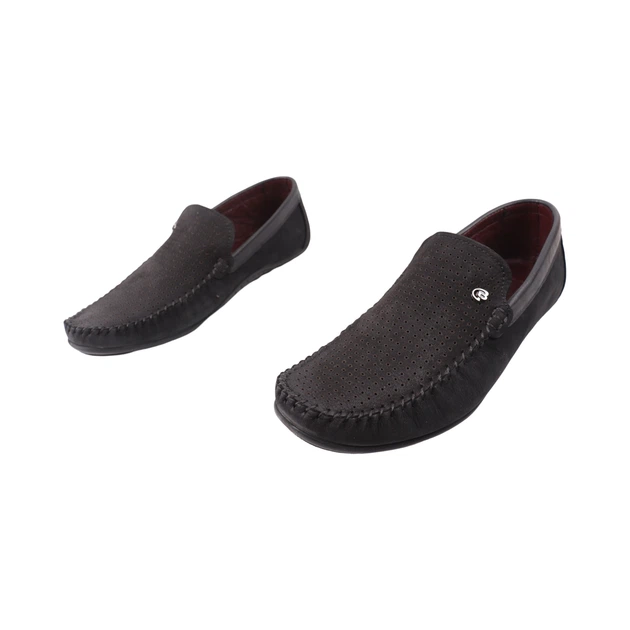 Мокасини чоловічі Max Step чорний натуральний нубук 35-25LTMP 44 - зображення 5
