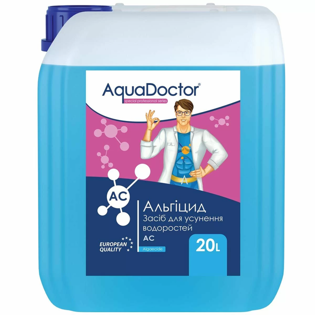 Альгицид средство против водорослей и зелени в бассейне AquaDoctor AC 20 лит Альгекс - изображение 2