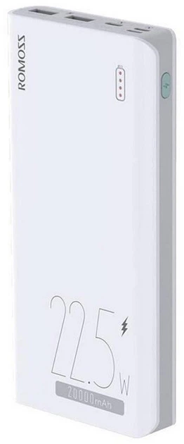 Powerbank Romoss Sense 6F 20000mAh 22.5W White (6973693499168) - obraz 2