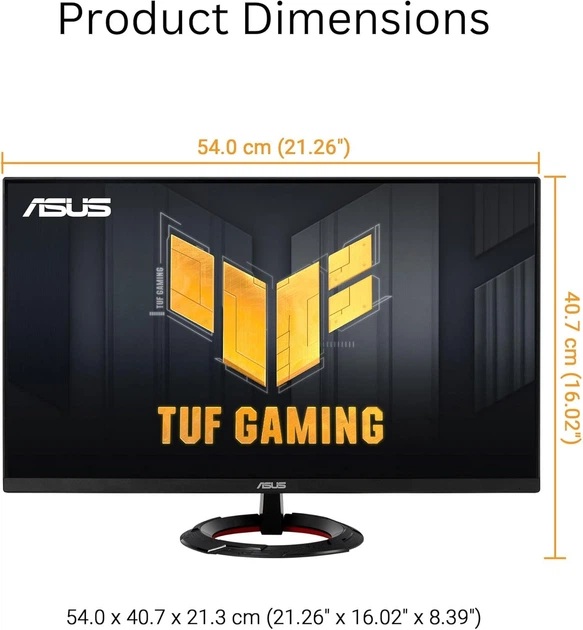 Monitor 23.8" ASUS TUF Gaming VG24VQER (90LM0AE1-B02E70) - obraz 9