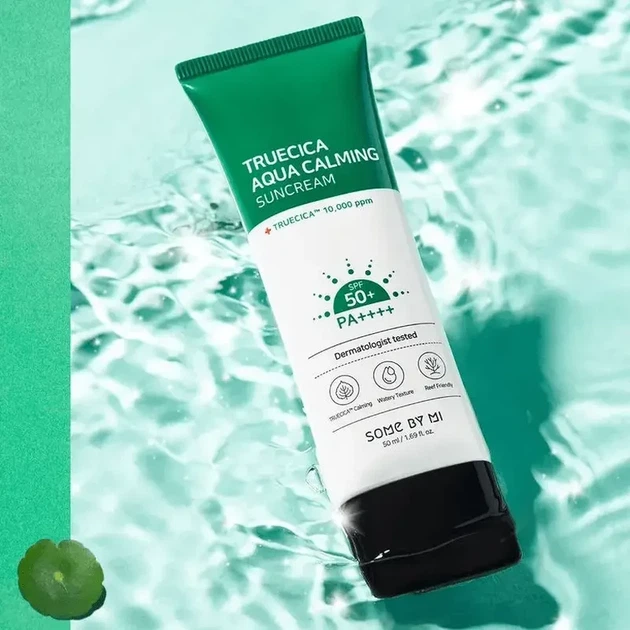 Солнцезащитный крем Some By Mi Truecica Aqua Calming Suncream SPF 50+ PA++++ 50 ml - изображение 2