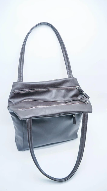 Сумка из натуральной кожи большая ARTiS Bags 1735 4619-202 Коричневая - изображение 5