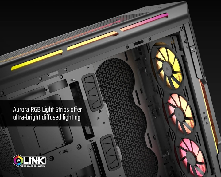 Obudowa Corsair iCUE LINK 5000T LX RGB Black (CC-9011298-WW) - obraz 5