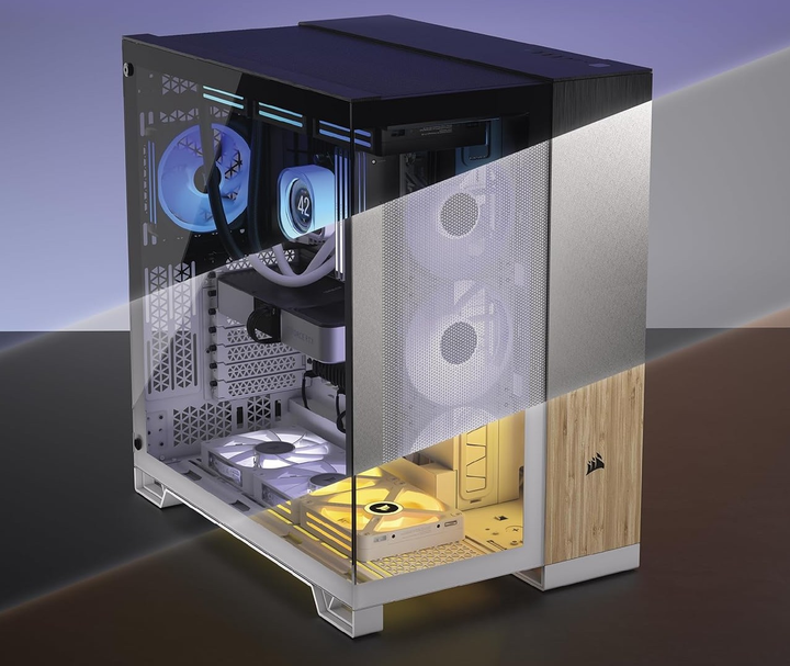 Obudowa Corsair iCUE LINK 6500X RGB z dwiema komorami Mid-Tower ATX Black (CC-9011269-WW) - obraz 6