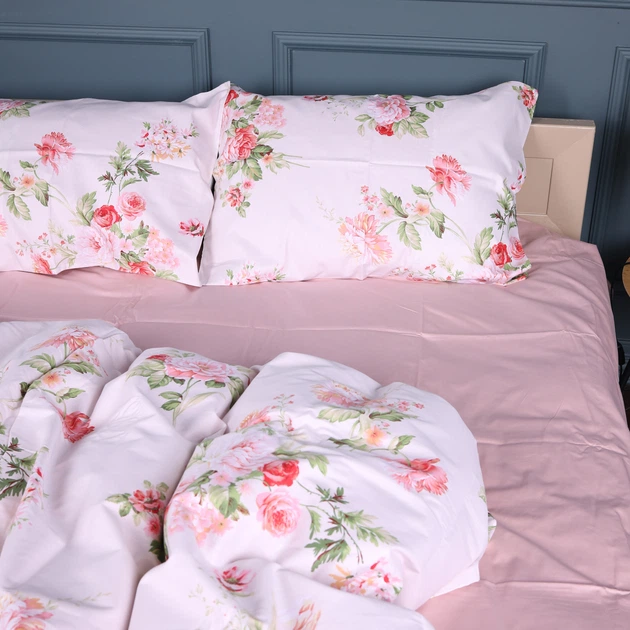Комплект постельного белья Mirson Семейный 2 x 160 x 220 см 22-1408 Spring Flower Сатин (2200011122007) - изображение 4