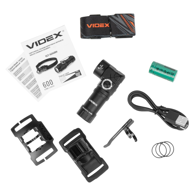 Портативний світлодіодний ліхтарик Videx VLF-A244RH 600Lm (142777) - зображення 6