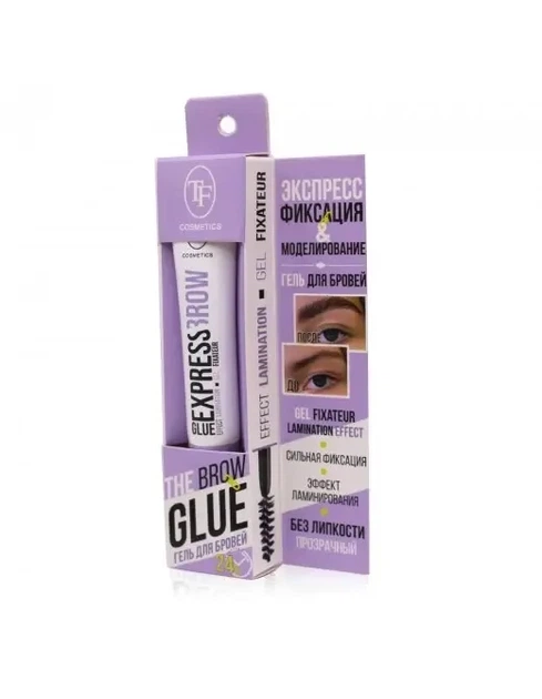 Гель для брів прозорий фіксатор з ефектом ломінування Triumph GLUE EXPRESS BROW BG-07 - зображення 2