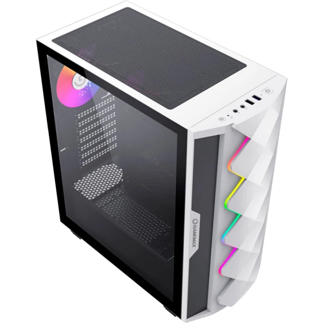 Корпус GameMax Diamond CP White без БЖ (White Diamond CP) - Фото 7 Корпус GameMax Diamond CP White без БЖ (White Diamond CP) - зображення 7
