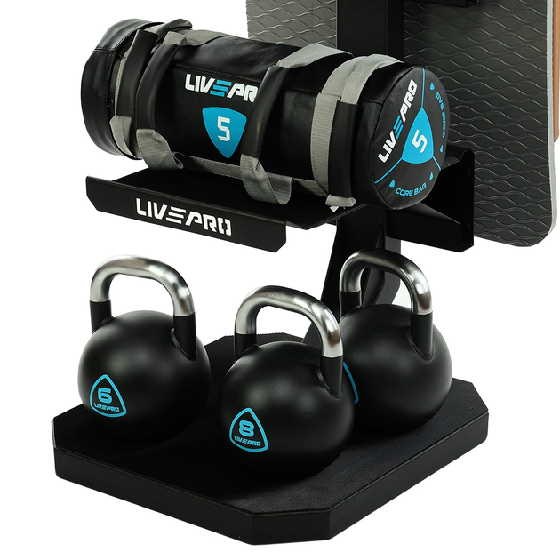 Стеллаж модульный для инвентаря кроссфит LiveUp LP8875 STORAGE RACK - изображение 3