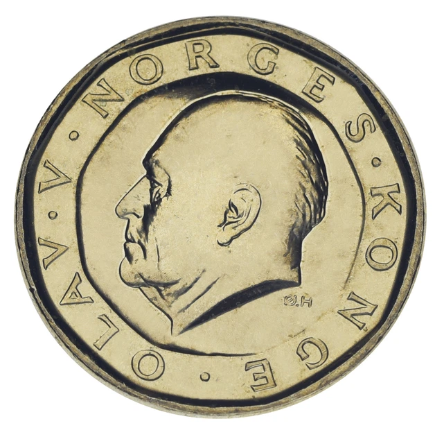 Монета Норвегия 10 крон 1989 UNC - изображение 2