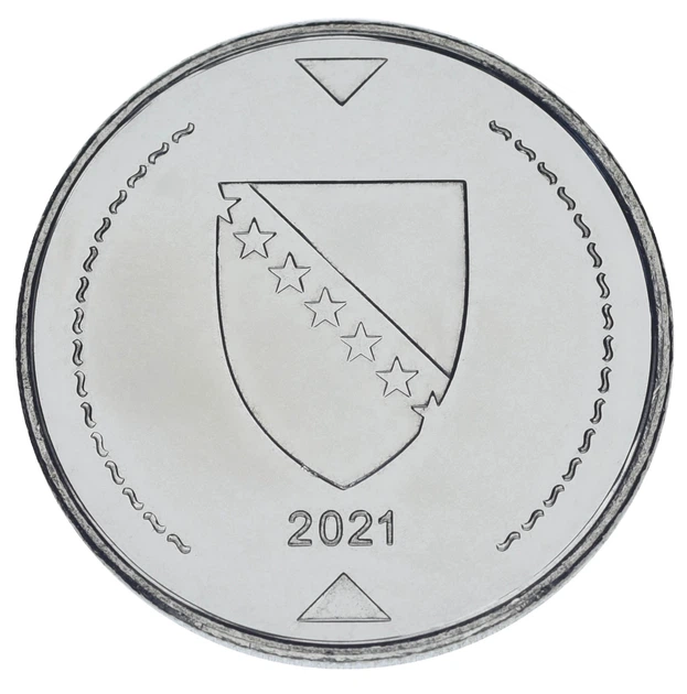 Монета Босния и Герцеговина 1 марка 2021 UNC - изображение 2