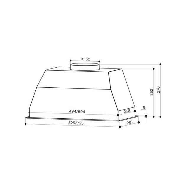 Вытяжка Faber BI 70 SS 2LS (305.0588.063) - изображение 7