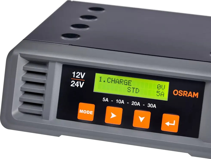 Зарядний пристрій акумуляторів OSRAM BATTERYcharge PRO 30A 12В/24В (4052899629073) - зображення 6