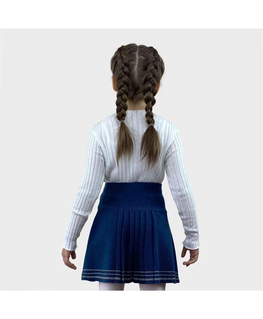 Дитяча в’язана спiдниця Герда для дівчинки ARTKNIT 128 Синій (ak22463) - зображення 4