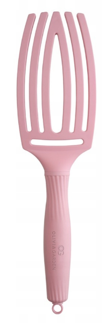 Щітка для волосся Olivia Garden Fingerbrush Combo Medium ніжно-рожева (5414343018458) - зображення 4