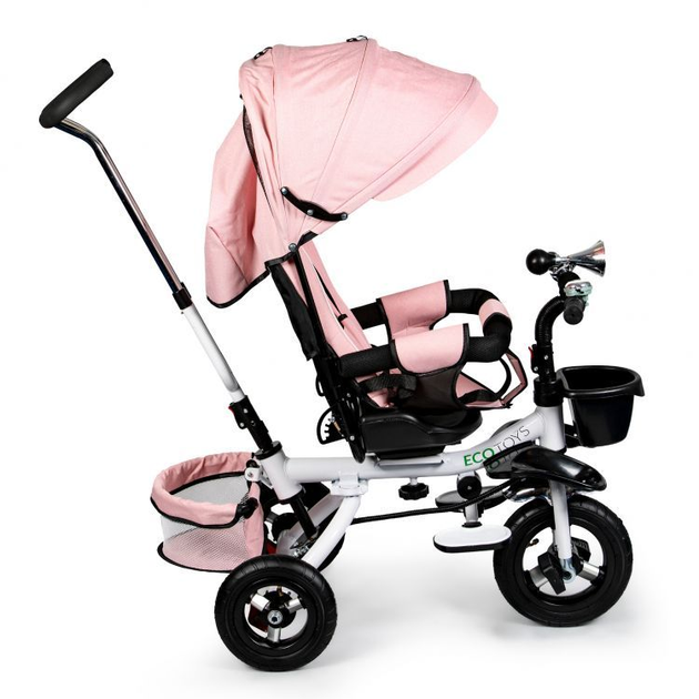 Триколісний велосипед EcoToys Delux 360° JM-068-17 Рожевий (5903089068464) - зображення 3