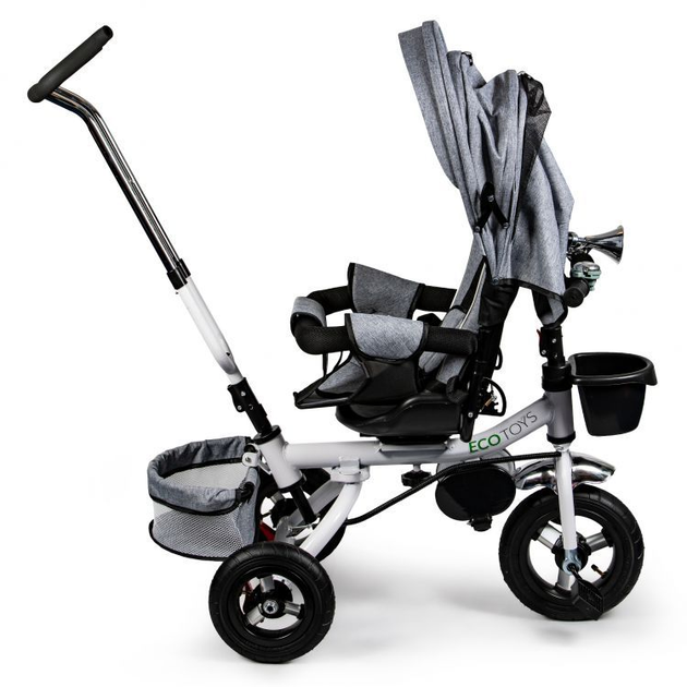 Триколісний велосипед EcoToys Delux 360° JM-068-17 Сірий (5903089063324) - зображення 5