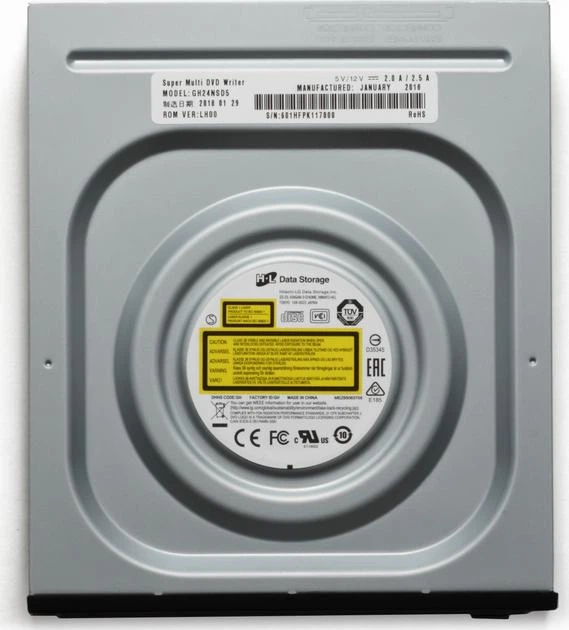 Оптичний привід LG GH24NSD5 DVD±RW SATA Bulk Black - изображение 6