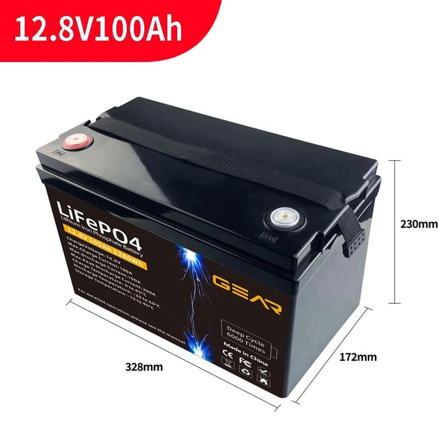 Акумуляторна батарея GEAR LiFePo4 12.8V-100 Ah (1280 Вт/ч) - изображение 2