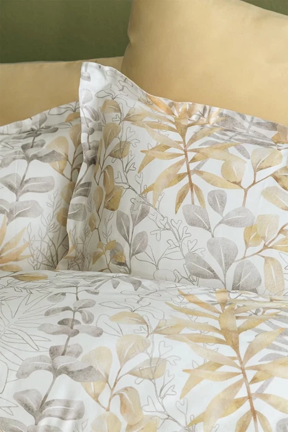 Двоспальний Євро комплект - Issimo Home Occale beige Сатин Преміум - Фото 2 Двоспальний Євро комплект - Issimo Home Occale beige Сатин Преміум - изображение 2