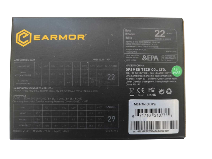 Тактические наушники EARMOR M31 PLUS Койот - изображение 6