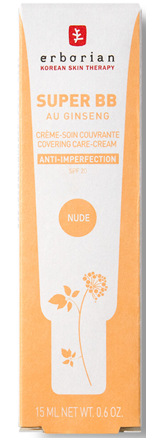 BB-крем Erborian Super BB Au Ginseng Nude SPF 20 15 мл (8809255787122) - зображення 6