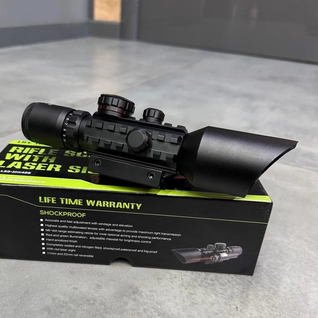 Оптичний приціл SPINA OPTICS M9 LS3-10x42E з ЛЦВ, 3-10x42, червоний лазер - Фото 3 Оптичний приціл SPINA OPTICS M9 LS3-10x42E з ЛЦВ, 3-10x42, червоний лазер - зображення 3