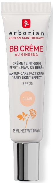 Krem BB Erborian Au Ginseng Clair SPF 20 15 ml (8809255786286) - obraz 1