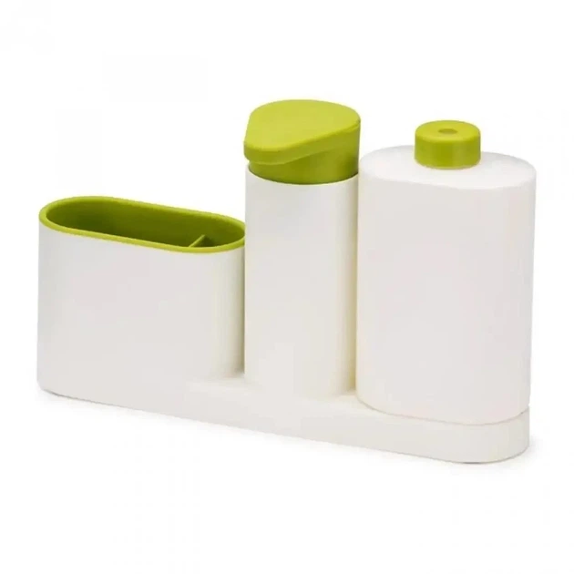 Органайзер для кухонної раковини Sink Tidy Sey, дозатор рідкого мила, підставка для кухні під мочалки - изображение 2