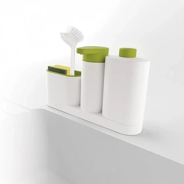 Органайзер для кухонної раковини Sink Tidy Sey, дозатор рідкого мила, підставка для кухні під мочалки - изображение 4