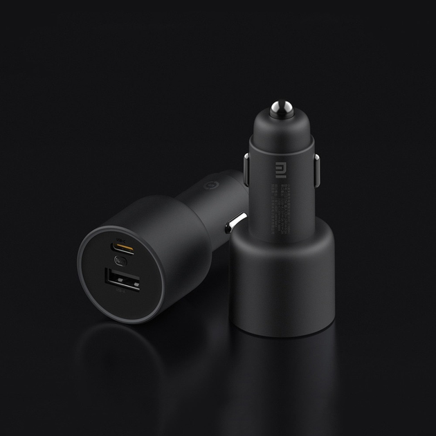 Автомобільний зарядний пристрій Xiaomi Mi 100W Max 1A1C USB Type-A Type-C QC3.0 PD3.0 Black (MI1A1C) - зображення 4