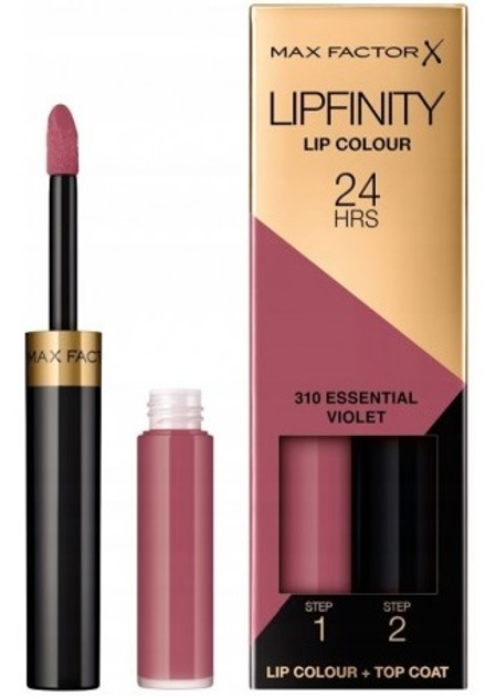 Szminka w płynie Max Factor Lipfinity Lip Color 2 w 1 310 Essential Violet 4.2 g (8005610624280) - obraz 1