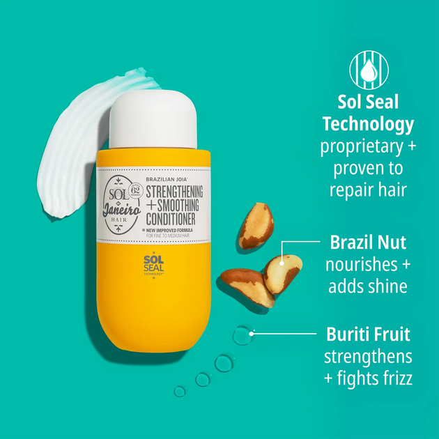 Кондиціонер для волосся Sol De Janeiro Brazilian Joia Strengthening + Smoothing 295 мл (810912033696) - зображення 2