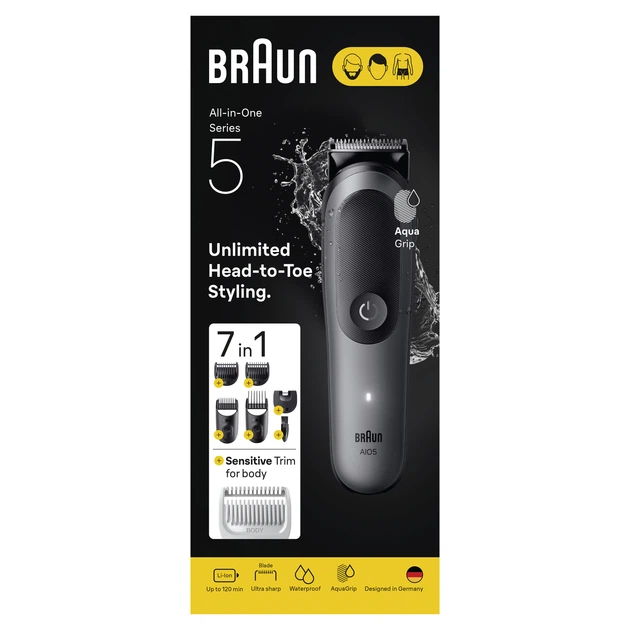 Триммер Braun All-in-One Series 5 AIO5520 (8700216429160) - Фото 6 Триммер Braun All-in-One Series 5 AIO5520 (8700216429160) - изображение 6