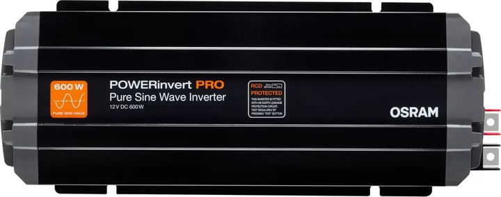 Przetwornica samochodowa OSRAM 12/230V 600W RCD Czysta Sinusioda (4052899631045) - obraz 4