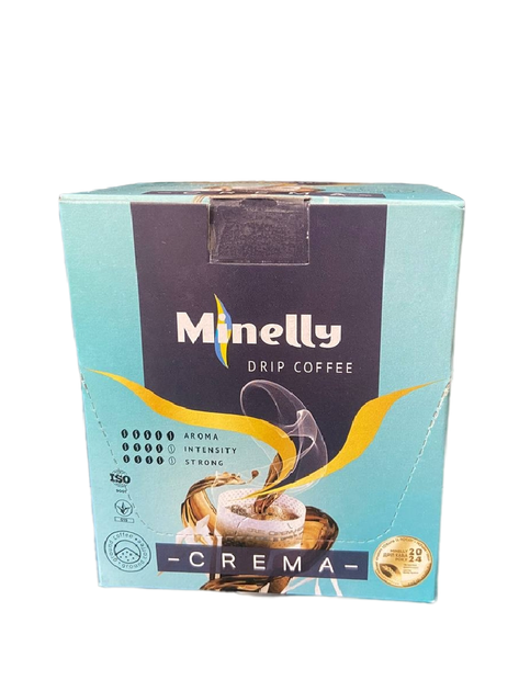 Кофе в дрипах Minelly Crema 10 шт Минелли - Фото 1 Кофе в дрипах Minelly Crema 10 шт Минелли - изображение 1