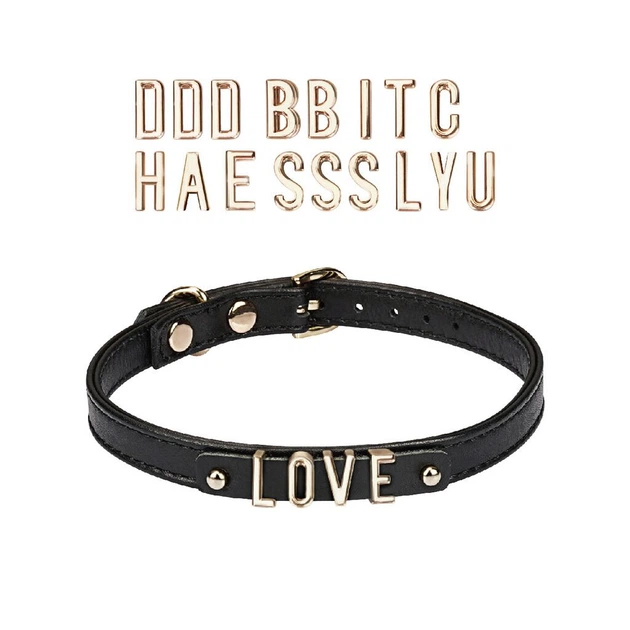 Чокер з написом Love чорного кольору Liebe Seele DIY Choker - Фото 1 Чокер з написом Love чорного кольору Liebe Seele DIY Choker - зображення 1