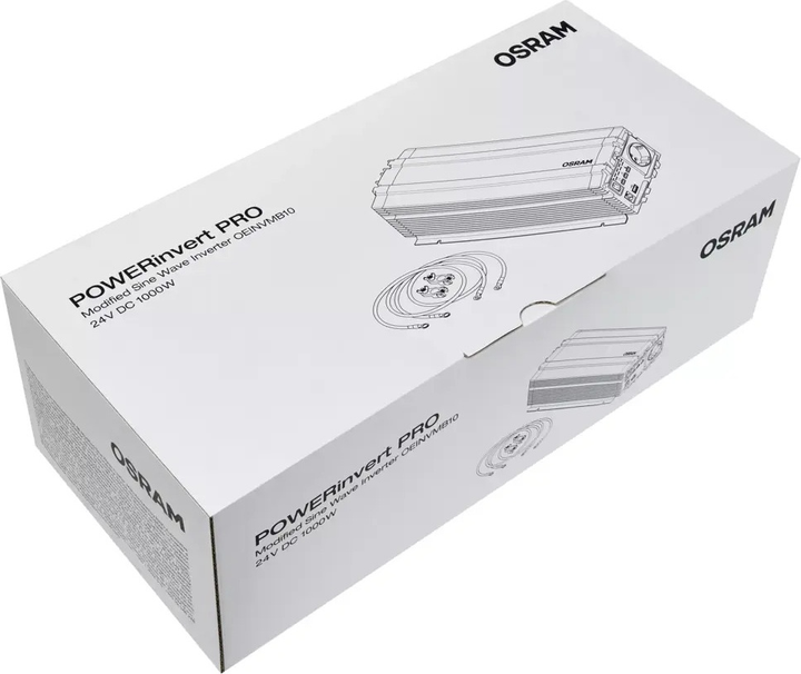Автомобільний інвертор OSRAM 24/230В 1000 Вт Модифікована синусоїда (4052899631106) - зображення 10