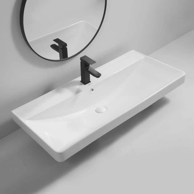 Раковина меблева MIXXUS PREMIUM STYLE-1504 1000х480х190mm (отвір під змішувач, перелив) (MP6501) - Фото 5 Раковина меблева MIXXUS PREMIUM STYLE-1504 1000х480х190mm (отвір під змішувач, перелив) (MP6501) - изображение 5