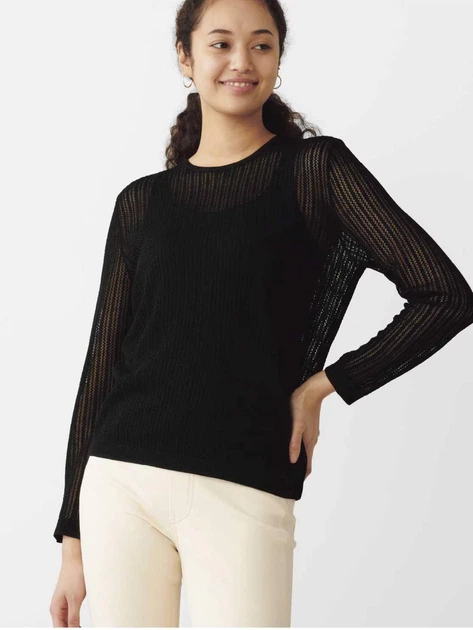 Джемпер женский Uniqlo 304506696 M Черный (1159832186) - изображение 3