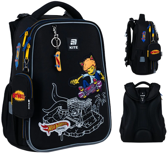 Шкільний набір Kite Education Hot Wheels Skate 3 предмети (SET_HW25-531M) - зображення 2