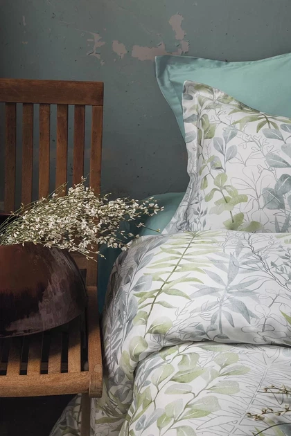 Двоспальний Євро комплект - Issimo Home Occale green Сатин Преміум - Фото 4 Двоспальний Євро комплект - Issimo Home Occale green Сатин Преміум - зображення 4