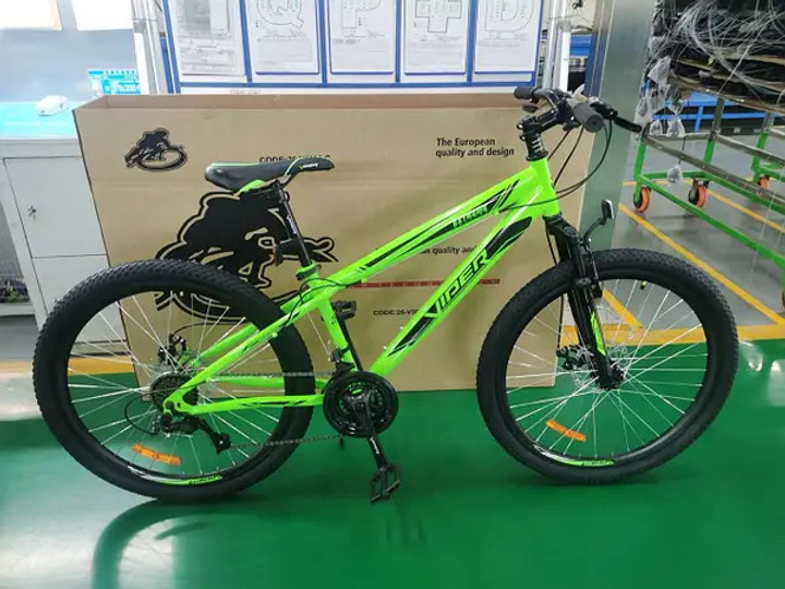 Горный велосипед Viper Extreme 26" FR/D рама 14 салатовый 