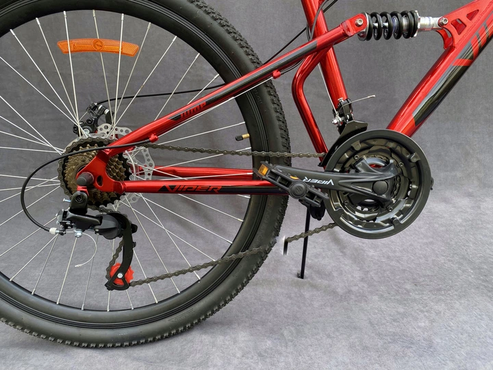 Подростковый горный велосипед Viper Jump 24" FR/D рама 15 красный - изображение 3
