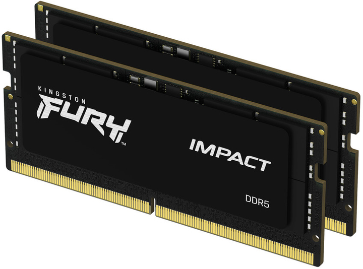 RAM Kingston Fury SODIMM DDR5-4800 16384MB PC5-38400 (KF548S38IBK2-16) (955555906077381) - Outlet - obraz 1