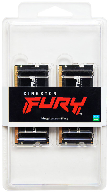 RAM Kingston Fury SODIMM DDR5-4800 16384MB PC5-38400 (KF548S38IBK2-16) (955555906077381) - Outlet - obraz 3