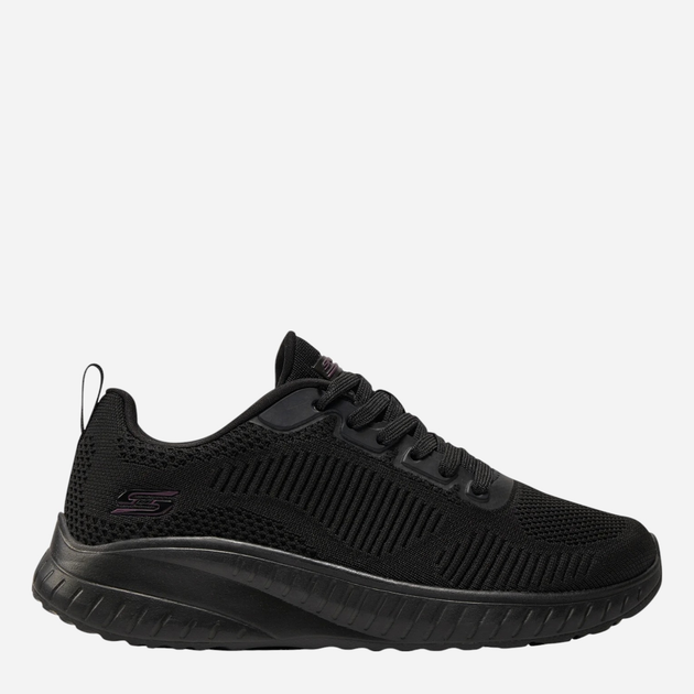 Buty sportowe damskie z siatki na platformie do kostki Skechers 117209-BBK 37 (7US) 24 cm Czarne (195969369777) (955555901397404) - Outlet - obraz 1